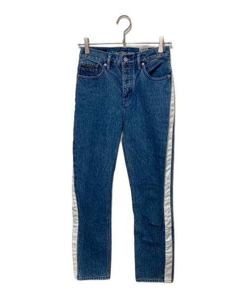 Calvin Klein Jeans（カルバンクラインジーンズ）Calvin Klein Jeans (カルバンクラインジーンズ) サイドラインデニムパンツ インディゴ サイズ:26の古着・服飾アイテム