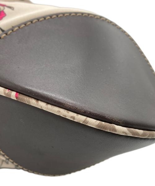 Salvatore Ferragamo（サルヴァトーレ フェラガモ）Salvatore Ferragamo (サルヴァトーレ フェラガモ) サバンナ アニマル ハンドバッグ/トートバッグ ベージュの古着・服飾アイテム