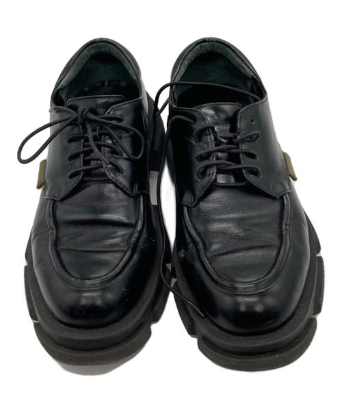 MANA（マナ）MANA (マナ) 厚底レースアップ・シューズ ブラック サイズ:35の古着・服飾アイテム