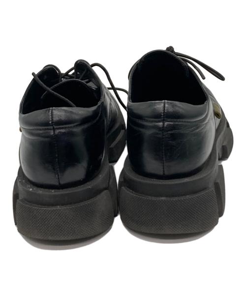 MANA（マナ）MANA (マナ) 厚底レースアップ・シューズ ブラック サイズ:35の古着・服飾アイテム
