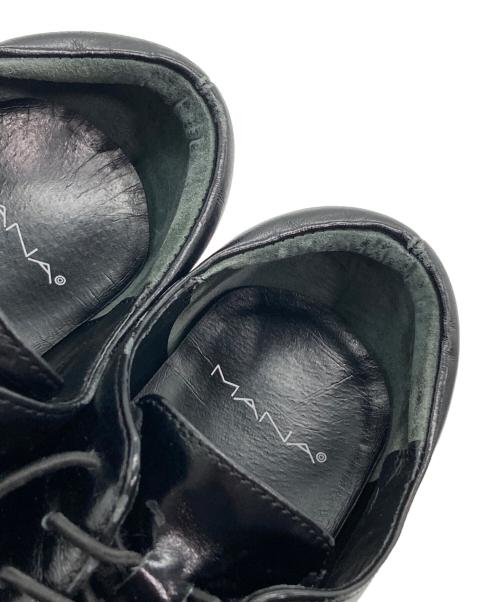 MANA（マナ）MANA (マナ) 厚底レースアップ・シューズ ブラック サイズ:35の古着・服飾アイテム