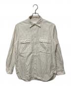 :colonコロン）の古着「ダブルポケット レギュラーカラーシャツ」｜ベージュ