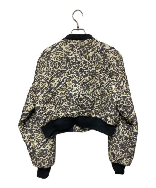 esutoreja（エストレジャ）esutoreja (エストレジャ) レオパードショート丈ブルゾン グレー サイズ:表記なしの古着・服飾アイテム