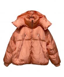 MM6 Maison Margiela（エムエムシックスメゾンマルジェラ）の古着「Kids & Junior ジップアップショートダウンジャケット」｜ピンク