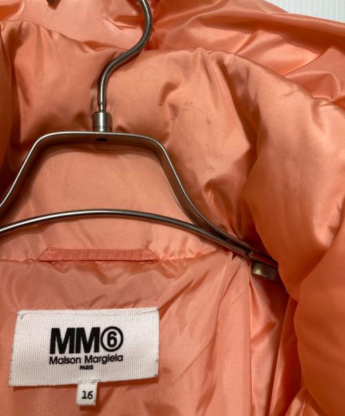 MM6 Maison Margiela（エムエムシックスメゾンマルジェラ）MM6 Maison Margiela (エムエムシックスメゾンマルジェラ) Kids & Junior ジップアップショートダウンジャケット ピンク サイズ:16Yの古着・服飾アイテム
