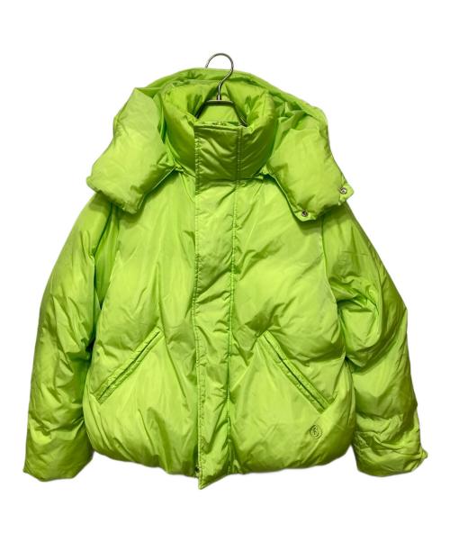 MM6 Maison Margiela（エムエムシックスメゾンマルジェラ）MM6 Maison Margiela (エムエムシックスメゾンマルジェラ) Kids & Junior バックブランドロゴダウンジャケット グリーン サイズ:16Yの古着・服飾アイテム