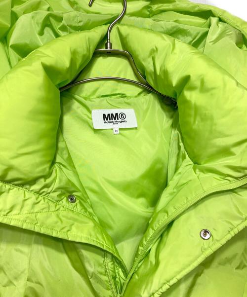 MM6 Maison Margiela（エムエムシックスメゾンマルジェラ）MM6 Maison Margiela (エムエムシックスメゾンマルジェラ) Kids & Junior バックブランドロゴダウンジャケット グリーン サイズ:16Yの古着・服飾アイテム