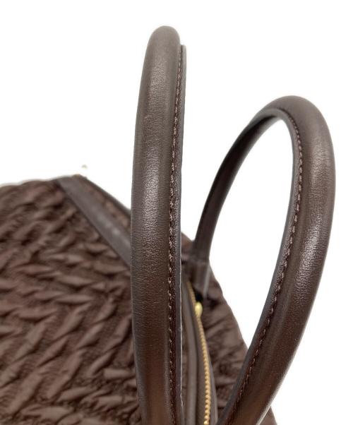 COACH（コーチ）COACH (コーチ) マディソン/キルテッドシェブロントートバッグ ブラウンの古着・服飾アイテム