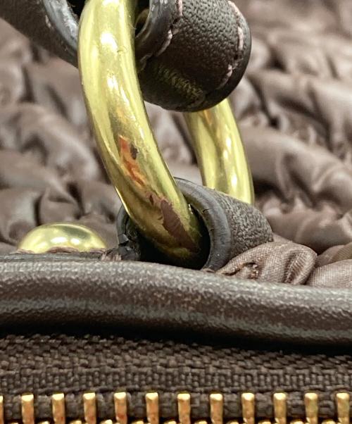 COACH（コーチ）COACH (コーチ) マディソン/キルテッドシェブロントートバッグ ブラウンの古着・服飾アイテム