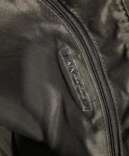 ARMANI EXCHANGE（アルマーニ エクスチェンジ）ARMANI EXCHANGE (アルマーニ エクスチェンジ) エナメルトートバッグ ブラックの古着・服飾アイテム