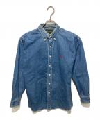 POLO COUNTRYポロカントリー）の古着「ロゴ刺繍デニムシャツ」｜インディゴ