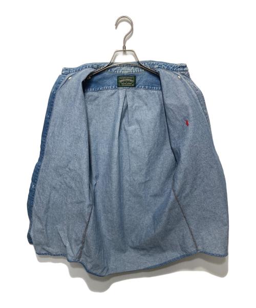 POLO COUNTRY（ポロカントリー）POLO COUNTRY (ポロカントリー) ロゴ刺繍デニムシャツ インディゴ サイズ:Mの古着・服飾アイテム