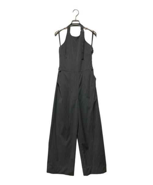 MAISON SPECIAL（メゾンスペシャル）MAISON SPECIAL (メゾンスペシャル) American Sleeve Stripe Jumpsuit/ジャンプスーツ グレー サイズ:36の古着・服飾アイテム