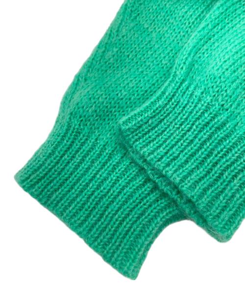 URU（ウル）URU (ウル) WOOL MOHAIR /LONG CARDIGAN/ニットカーディガン グリーン サイズ:freeの古着・服飾アイテム