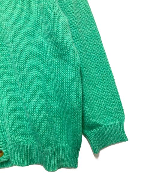 URU（ウル）URU (ウル) WOOL MOHAIR /LONG CARDIGAN/ニットカーディガン グリーン サイズ:freeの古着・服飾アイテム