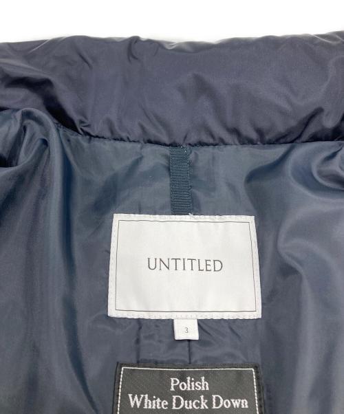 UNTITLED（アンタイトル）UNTITLED (アンタイトル) ダウンジャケット ネイビー サイズ:3の古着・服飾アイテム