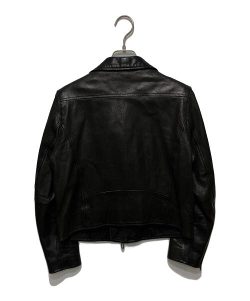 DOMENICO+SAVIO（ドメニコアンドサビオ）DOMENICO+SAVIO (ドメニコアンドサビオ) レザーライダースジャケット ブラック サイズ:38の古着・服飾アイテム