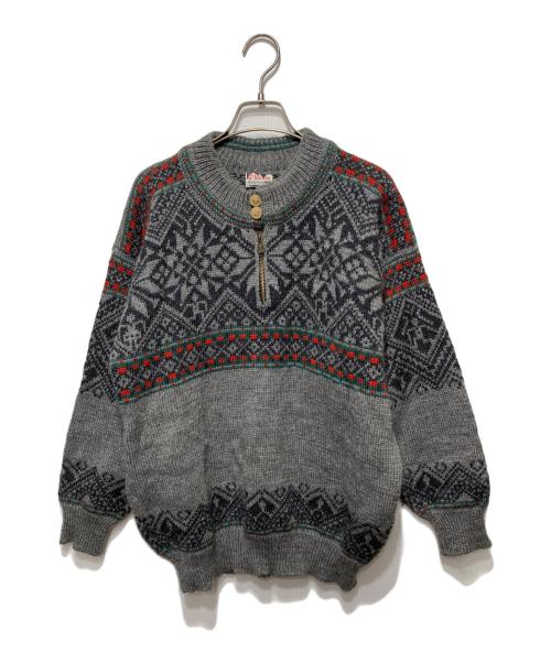 DALE OF NORWAY（ダーレ オブ ノルウェイ）DALE OF NORWAY (ダーレ オブ ノルウェイ) ウールハーフジップニット グレー サイズ:Sの古着・服飾アイテム