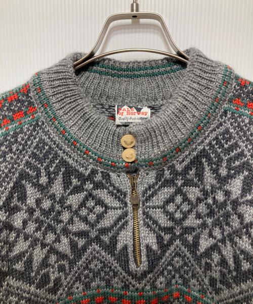 DALE OF NORWAY（ダーレ オブ ノルウェイ）DALE OF NORWAY (ダーレ オブ ノルウェイ) ウールハーフジップニット グレー サイズ:Sの古着・服飾アイテム