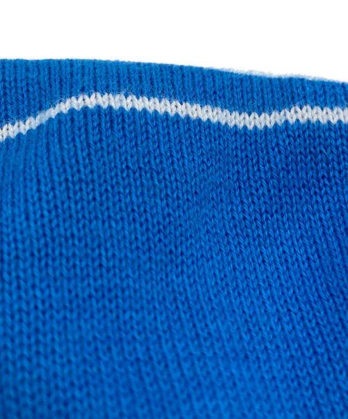 LACOSTE（ラコステ）LACOSTE (ラコステ) ニットジャケット ブルー サイズ:5の古着・服飾アイテム