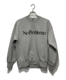No Problemo（ノープロブレモ）の古着「裏起毛スウェット/SWEATSHIRT」｜グレー