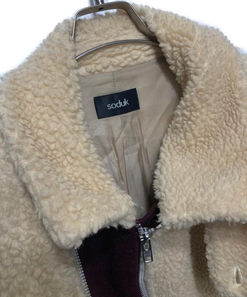soduk（スドーク）soduk (スドーク) soduk multiple waysボアジャケット ベージュ サイズ:表記なしの古着・服飾アイテム