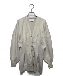 CLANE（クラネ）の古着「ウエストシェイプドルマンカーディガン」｜ベージュ