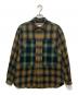 WHITE MOUNTAINEERING（ホワイトマウンテ二アニング）の古着「MID GUSSET SLEEVE CHECK WORK SHIRT」｜ブラウン