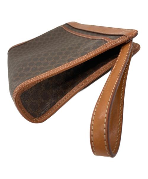 CELINE（セリーヌ）CELINE (セリーヌ) マカダム柄ポーチ ブラウンの古着・服飾アイテム