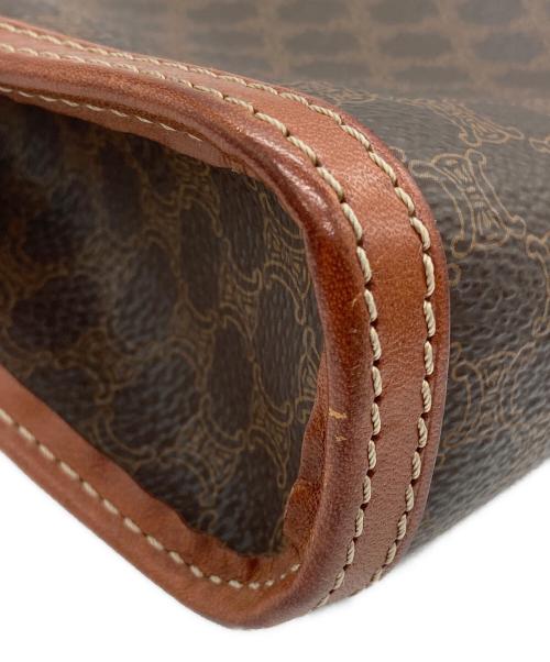 CELINE（セリーヌ）CELINE (セリーヌ) マカダム柄ポーチ ブラウンの古着・服飾アイテム