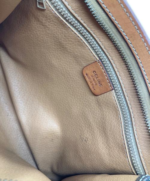 CELINE（セリーヌ）CELINE (セリーヌ) マカダム柄ポーチ ブラウンの古着・服飾アイテム