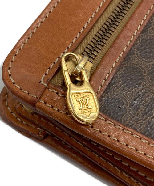 CELINE（セリーヌ）CELINE (セリーヌ) マカダム柄ポーチ ブラウンの古着・服飾アイテム