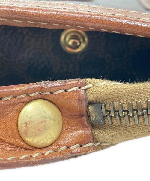 CELINE（セリーヌ）CELINE (セリーヌ) マカダム柄ポーチ ブラウンの古着・服飾アイテム