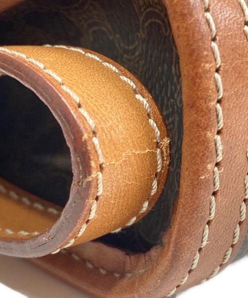 CELINE（セリーヌ）CELINE (セリーヌ) マカダム柄ポーチ ブラウンの古着・服飾アイテム