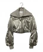 MURUAムルーア）の古着「ナイロンコンビネーションジャケット」｜シルバー