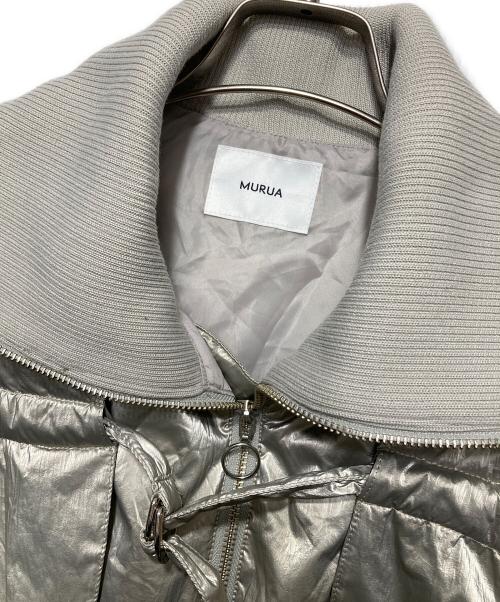 MURUA（ムルーア）MURUA (ムルーア) ナイロンコンビネーションジャケット シルバー サイズ:Fの古着・服飾アイテム