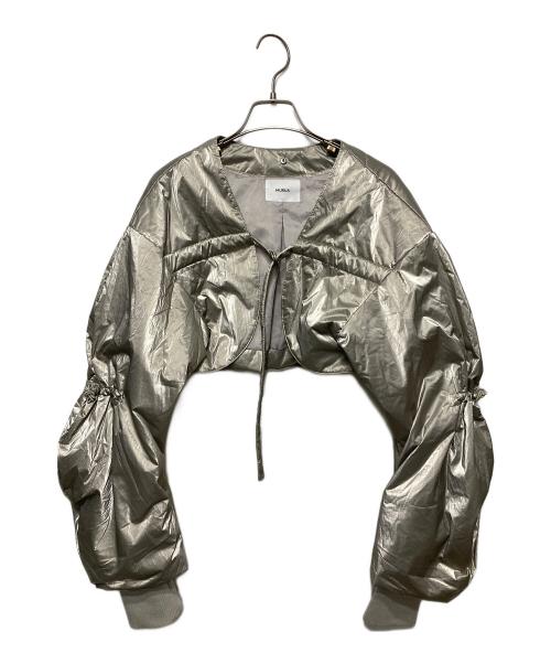 MURUA（ムルーア）MURUA (ムルーア) ナイロンコンビネーションジャケット シルバー サイズ:Fの古着・服飾アイテム