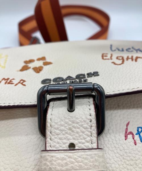 COACH（コーチ）COACH (コーチ) ショルダーバッグ/Hudson Crossbody With Diary Embroidery アイボリーの古着・服飾アイテム