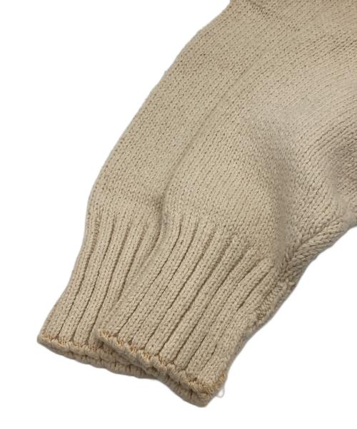 POLO RALPH LAUREN（ポロ・ラルフローレン）POLO RALPH LAUREN (ポロ・ラルフローレン) Vネックコットンニット ベージュ サイズ:Lの古着・服飾アイテム