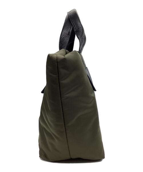 FEEL AND TASTE（フィールアンドテイスト）FEEL AND TASTE (フィールアンドテイスト) Ellsトートバッグ/中綿ボンディング加工トートバッグ カーキの古着・服飾アイテム