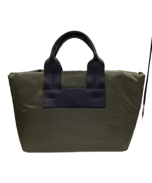 FEEL AND TASTE（フィールアンドテイスト）FEEL AND TASTE (フィールアンドテイスト) Ellsトートバッグ/中綿ボンディング加工トートバッグ カーキの古着・服飾アイテム