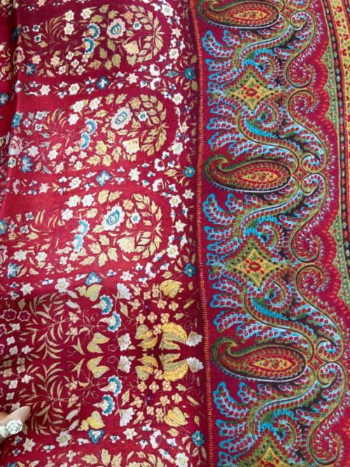 pierre-louis mascia（ピエールルイマシア）pierre-louis mascia (ピエールルイマシア) ペイズリー柄ストール レッドの古着・服飾アイテム