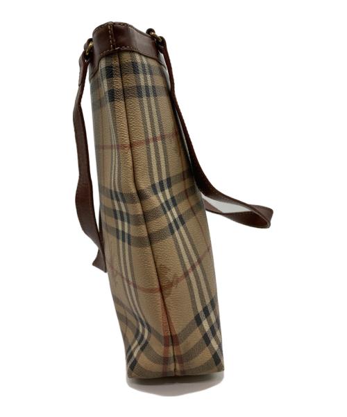 Burberry's（バーバリー）Burberry's (バーバリー) シャドーホースノヴァチェックトートバッグ ブラウンの古着・服飾アイテム