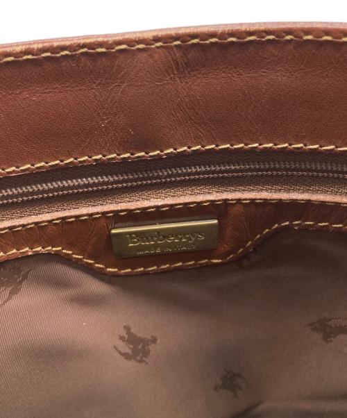 Burberry's（バーバリー）Burberry's (バーバリー) シャドーホースノヴァチェックトートバッグ ブラウンの古着・服飾アイテム