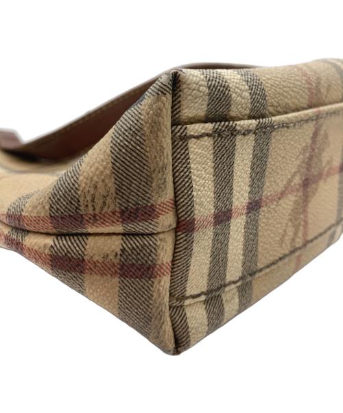 Burberry's（バーバリー）Burberry's (バーバリー) シャドーホースノヴァチェックトートバッグ ブラウンの古着・服飾アイテム