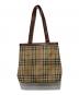 Burberry's（バーバリー）の古着「シャドーホースノヴァチェックトートバッグ」｜ブラウン
