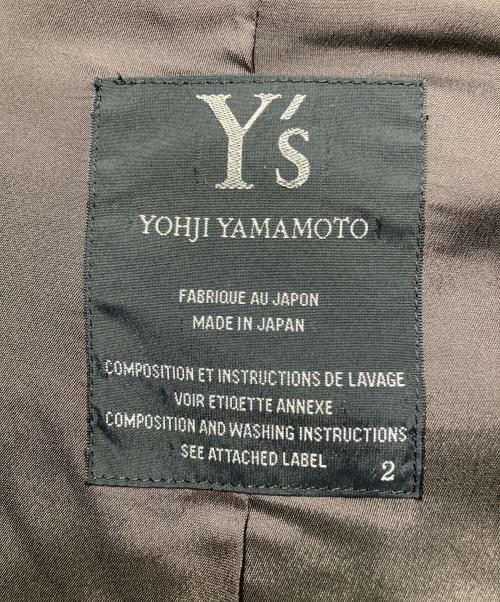 Y's（ワイズ）Y's (ワイズ) ウールジャケット ブラウン サイズ:2の古着・服飾アイテム
