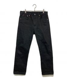 HAND ROOM（ハンドルーム）の古着「WIDE FIT 5 POCKET JEANS/デニムパンツ」｜ブラック