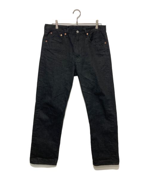 HAND ROOM（ハンドルーム）HAND ROOM (ハンドルーム) WIDE FIT 5 POCKET JEANS/デニムパンツ ブラック サイズ:Lの古着・服飾アイテム