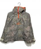 adidasアディダス）の古着「ナイロンアノラックパーカー/カモ ジャケット」｜グレー